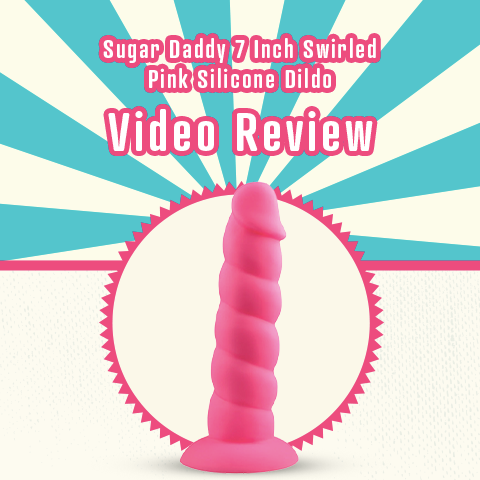 Fantasy Dildo Video Review: Suga Daddy Swirled Pink Unicorn Candy Dildo