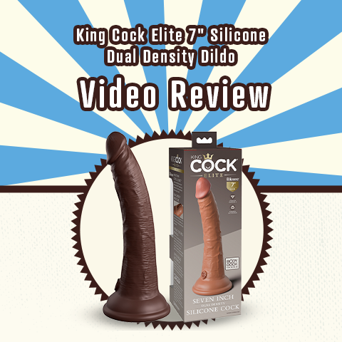 King Cock Elite Realistic Silicone Dual Density Suction Cup Dildo Video Review