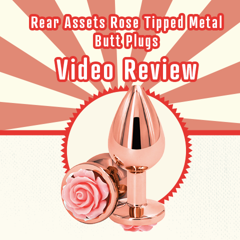 Rear Assets Rose Tipped Metal Butt Plugs Video Review