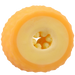 A close-up of the Goodhead Pineapple Blowjob Set shows its round, textured, orange stroker with a hollow center and small nubs lining the opening.