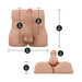 EnLust Rowen Realistic Ride-On Dildo with Vibrating Bullet - Vanilla