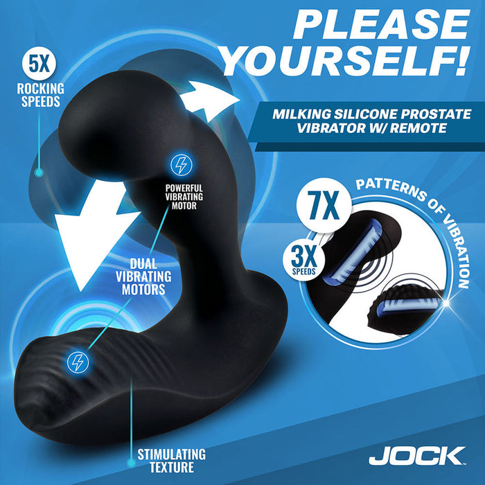 P-Force Milking Silicone Prostate Vibrator with Remote