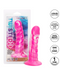 Twisted Love Ribbed 5.5 Inch Beginner Silicone Dildo - Pink