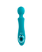 Wanderful Sucker Double Ended Wand + Clitoral Pulsation Vibrator - Blue