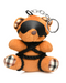 BDSM Teddy Bear Keychain with Ropes and Mask