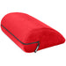 The Liberator Jaz Motion – Dual-Sided Rocking Positioning Cushion is a bright red, wedge-shaped pillow with a soft cover, visible side zipper, small black label, and is designed for comfortable rocking motion support.