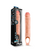 Packaged Blush Performance Plus 11.5 Inch Silicone Penis Extender - Vanilla sleeve with product displayed outside the box.