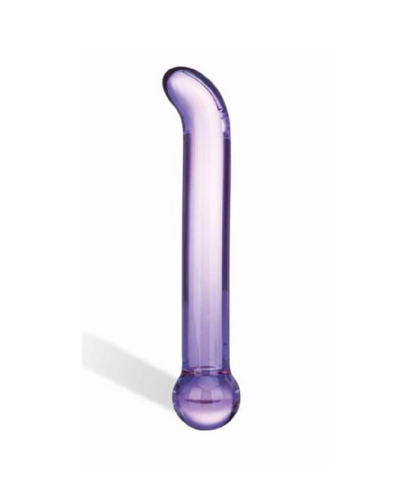 Glas G-Spot Tickler 6.7 Inch Glass Wand - Purple