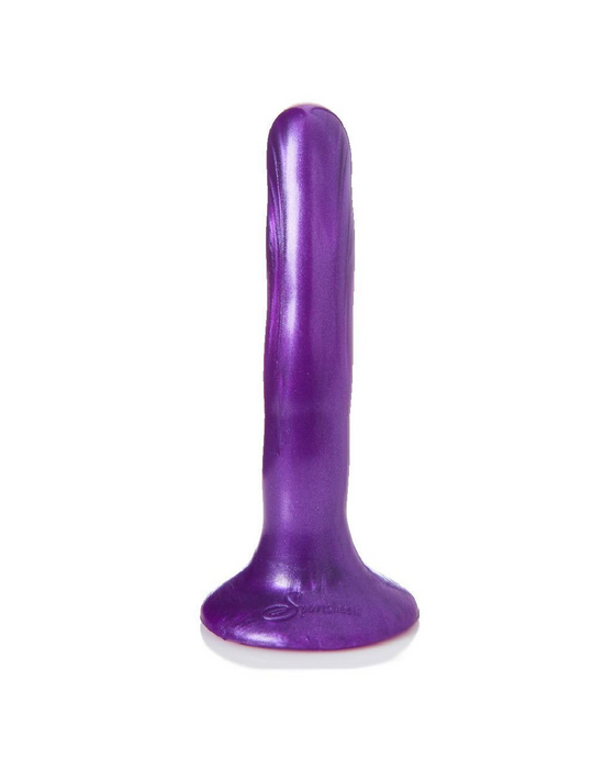 Please Slim Anal Silicone 5 Inch Dildo - Purple