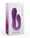 A product image showing a box of 'Pipedream Products Jimmyjane Reflexx Rabbit 1 G-Spot & Clit Hugging Warming Vibrator - Purple', a purple silicone, waterproof, vibrating massager with dual independently controlled motors. The packaging features the brand logo.