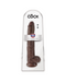 King Cock 14 Inch Suction Cup Dildo with Balls - Chocolate
