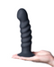 Kendall Firm Silicone 8 Inch Ribbed Dildo - Black