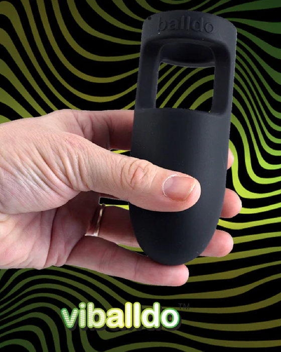 Viballdo The World's First Vibrating Ball Dildo - Black