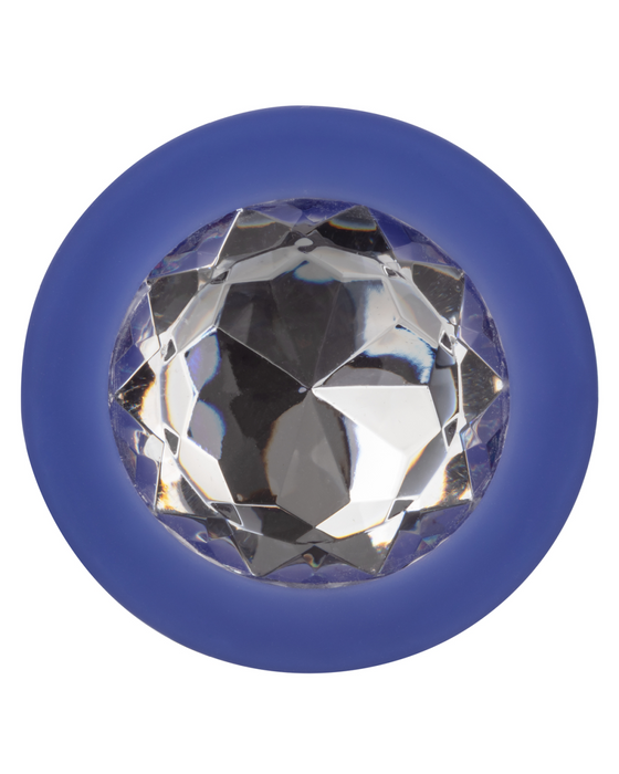 Cheeky Gems 3 Piece Silicone Butt Plug with Gemstone Set - Purple