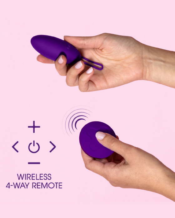 Wellness Imara Vibrating Egg with Remote - Purple