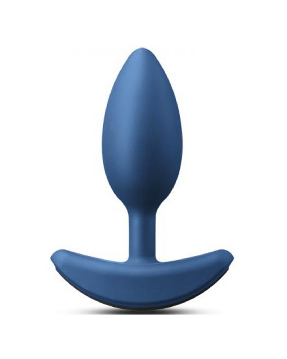 Renegade Vibrating Heavy Weight Blue Silicone Anal Plug