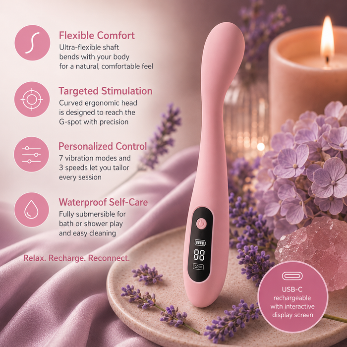 Vaen Ultra Flexible Internal G-Spot Vibrator with Display Screen