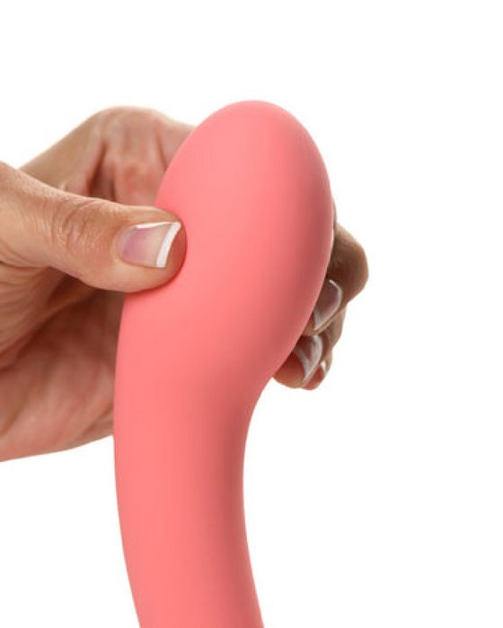 Simply Sweet 7 Inch Slim G-Spot Dildo with Heart Base - Pink