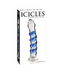 Icicles No. 5 Blue Spiral Glass 7 Inch Dildo