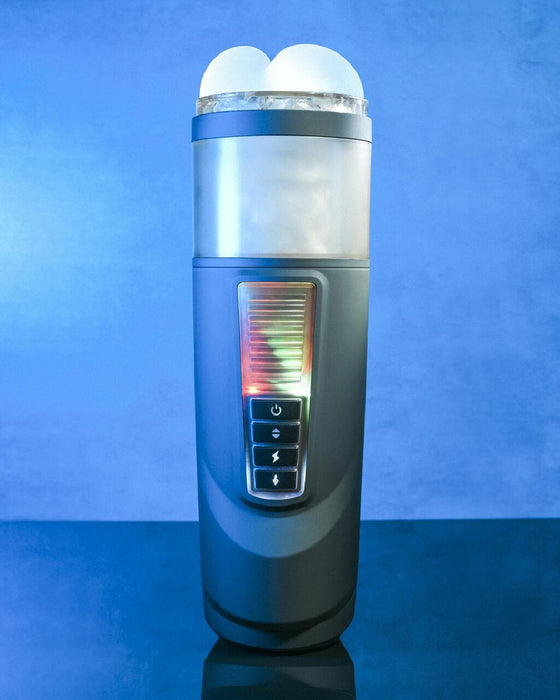 Message in a Bottle Thrusting Spinning Stroker with Voices & Mount