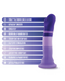 Purple Rain Silicone Suction Cup 7.5 Inch Dildo