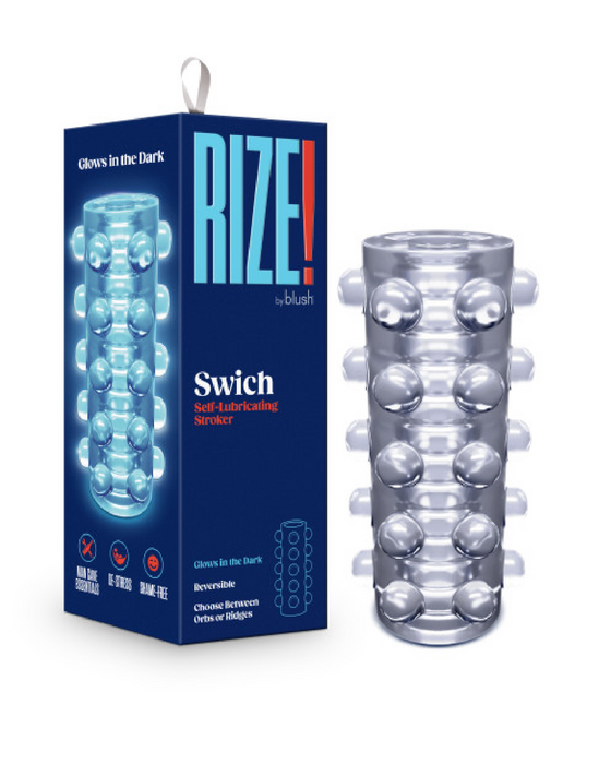 Rize Swich Self Lubricating Glow in the Dark Reversible Stroker