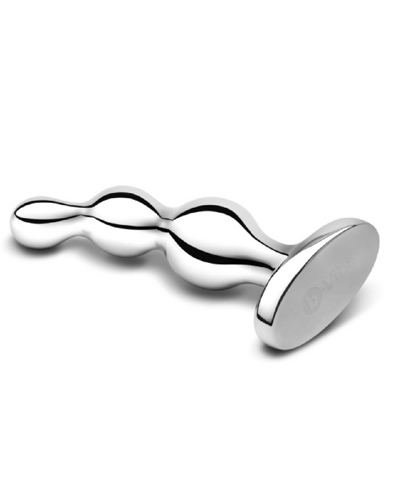 b-Vibe Stainless Steel Weighted Anal Beads for Prostate