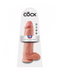 King Cock 12 Inch Suction Cup Dildo with Balls - Vanilla