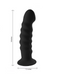 Kendall Firm Silicone 8 Inch Ribbed Dildo - Black