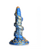 Lord Kraken Blue and Gold 8.5 Inch Silicone Dildo
