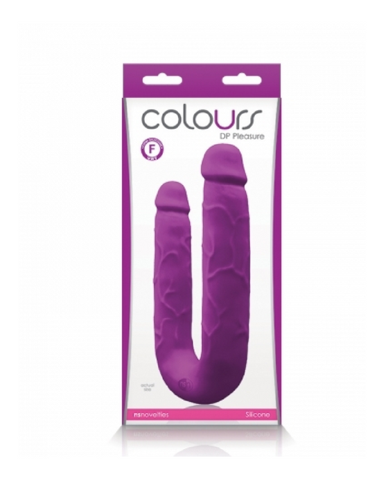 Colours Double Penetration U Shaped Dildo - Purple