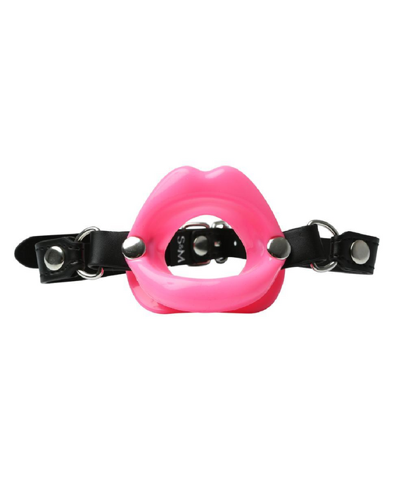 Sex and Mischief Silicone Lip Shaped Mouth Gag - Pink
