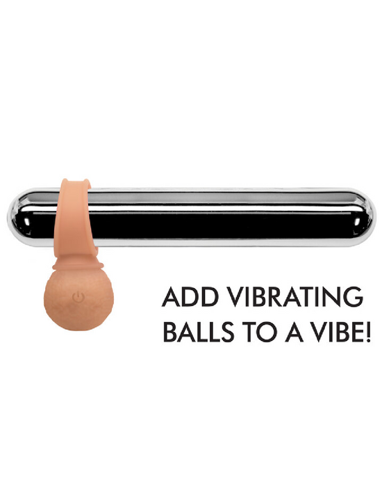 Jock Vibrating Hanging Balls with Remote L - Vanilla