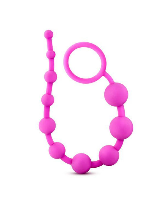 Luxe Beginner Ultra Slim Silicone Anal Beads