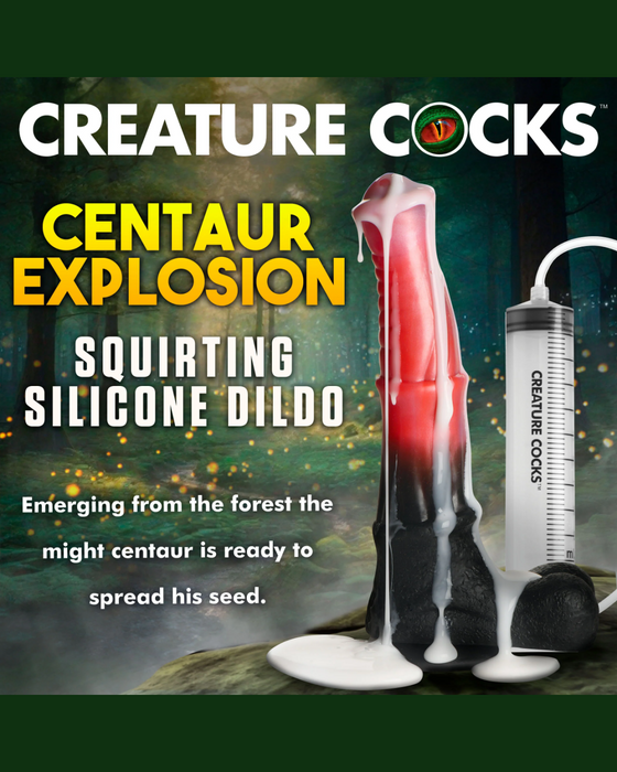 Centaur Explosion Squirting 9.5 inch Silicone Fantasy Dildo
