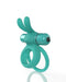 O Hare Tickle & Tease Vibrating Couples' Cock Ring - Teal