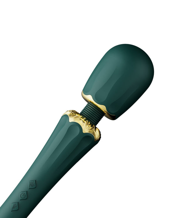 Zalo Kyro Powerful Wand Vibrator with G-Spot Attachment - Green