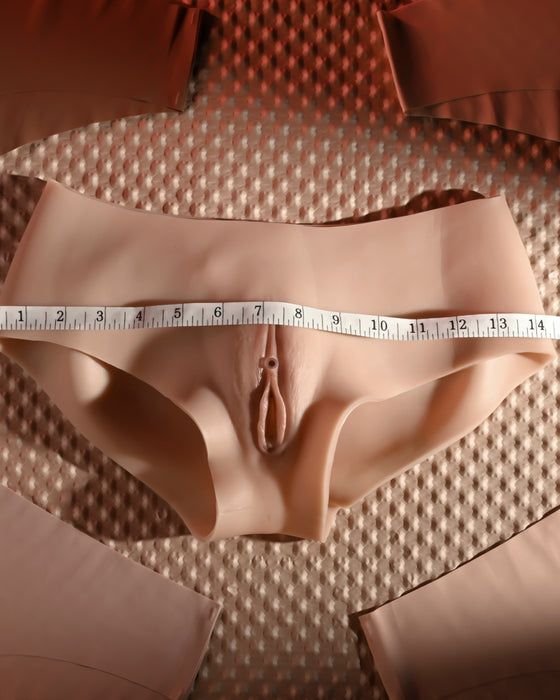 Gender X Wearable Vagina and Ass Panty - Light