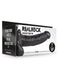 Realrock 7 Inch Hollow Dildo with Balls & Strap-on Harness - Black