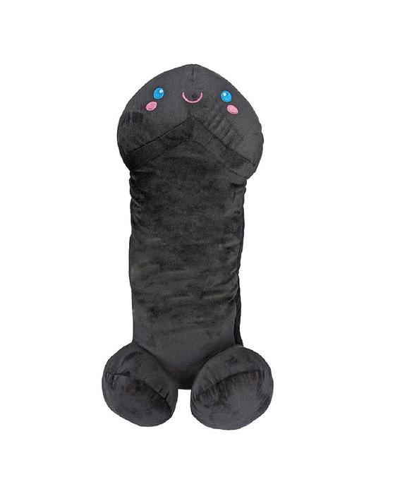 Penis Stuffy - 24 Inch Smiling Plush Black Colored Penis