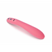 The Ily Flexible Warming G-Spot Vibrator, in pink and curved design, features two buttons on one end and is displayed against a white background.