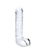 Glas Realistic 8 Inch Ribbed Glass Dildo With Balls