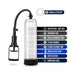 The Performance VX3 Male Enhancement Pump System with Cock Ring is shown. It features a clear cylinder, black handle and base, flexible latex-free silicone hose, quick release valve, and delivers super suction for firmer erections.