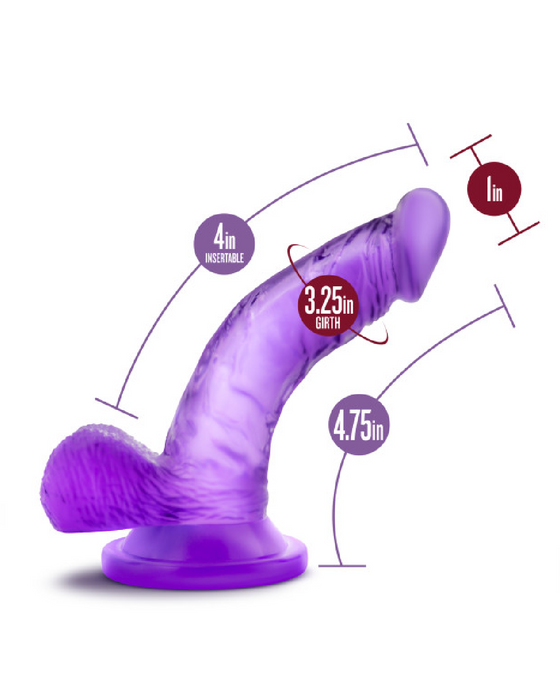 Naturally Yours 4 Inch Mini Cock - Purple