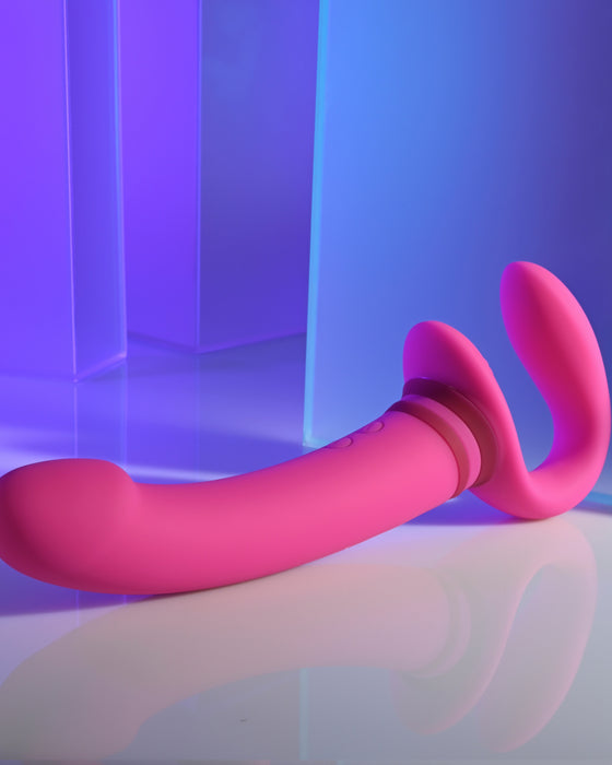Sharing Is Caring Double Ended Wearable Vibrator - Pink