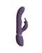 May Rechargeable G-Spot Pulsating Silicone Rabbit Vibrator - Purple