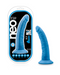Neo Elite 7.5 Inch Dual Density Silicone Dildo - Neon Blue