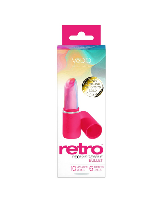 Retro Discreet Powerful Lipstick Vibrator - Pink