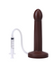 Pop 7 Inch Silicone Squirting Dildo - Chocolate