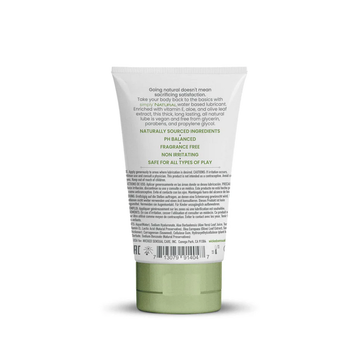 Wicked Simply Natural Water Based Lubricant